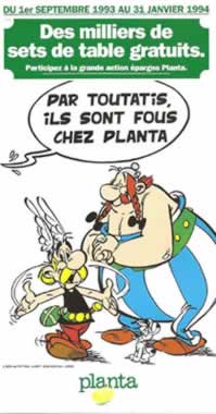 pub asterix, margarine planta
