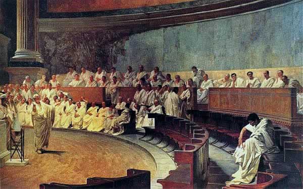 ciceron, cesare maccari, senat romain