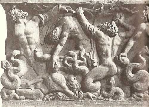 gigantomachie, bas-relief romain